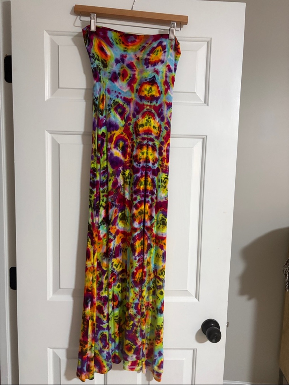 Hand dyed one of a kind Tie-Dye Maxi Skirt